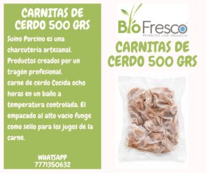 Cerdo Carnitas 500 GRS