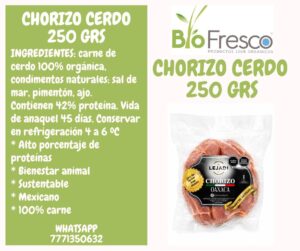 Cerdo Chorizo 250 grs