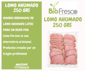 Cerdo Lomo Ahumado 250 GRS