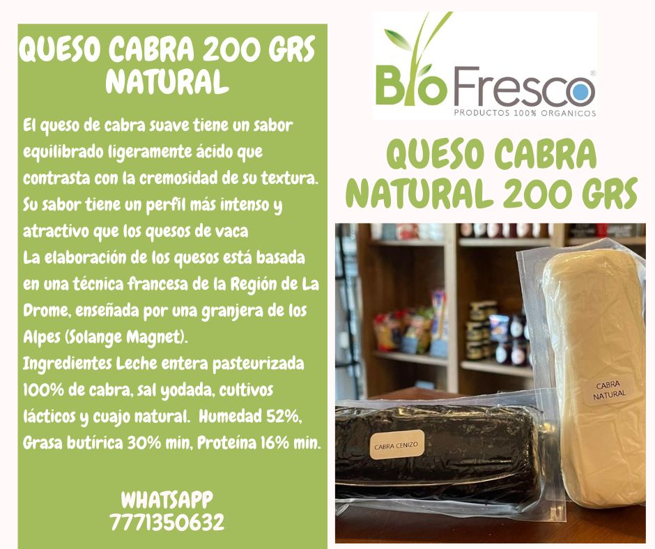 Cabra Queso Natural 200 grs
