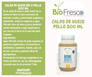 Caldo de Huesos Pollo 800Ml