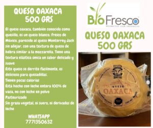 Vaca Queso Oaxaca 500 grs